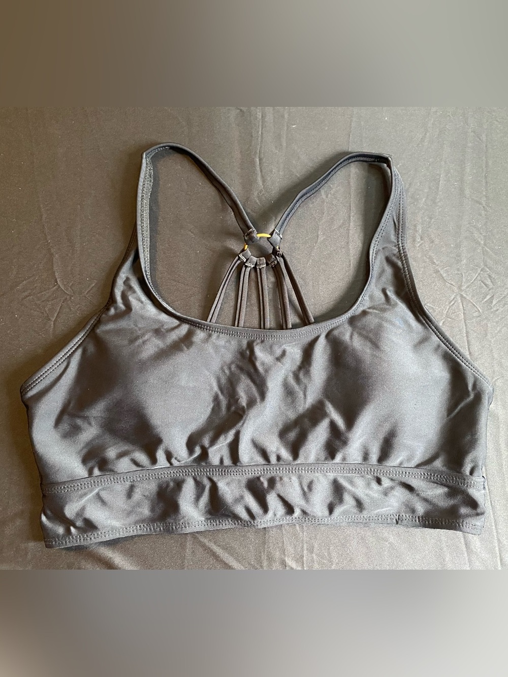 Black Racerback Swim Top